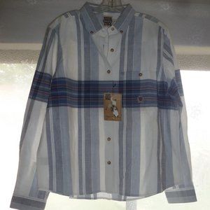 NEW Rough stock Panhandle Slim Button Down Long sleeve Men's shirt size L